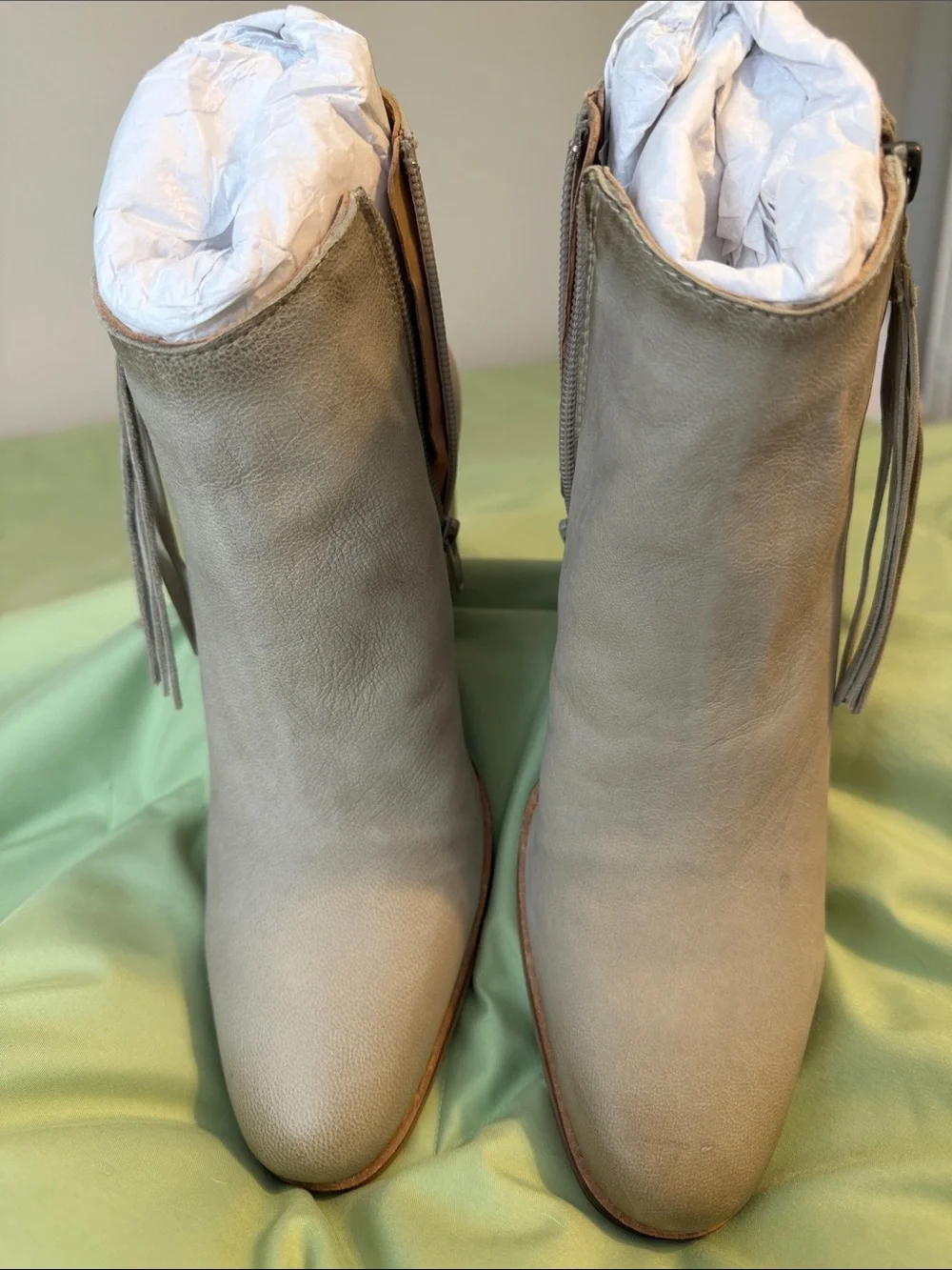 NEW. Women's Soft Leather Ankle Boot with Subtle Distressing